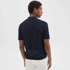 Theory Cairn Short-Sleeve Shirt In Cotton-Men Sweaters + Cardigans|Shirts