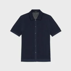 Theory Cairn Short-Sleeve Shirt In Cotton-Men Sweaters + Cardigans|Shirts