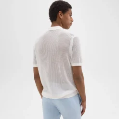 Theory Cairn Short-Sleeve Shirt In Cotton-Men Sweaters + Cardigans|Shirts
