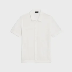 Theory Cairn Short-Sleeve Shirt In Cotton-Men Sweaters + Cardigans|Shirts