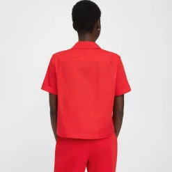 Theory Camp Shirt In Cotton-Women Tops