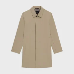 Theory Car Coat In Cotton Twill-Men Outerwear