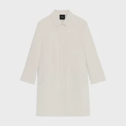 Theory Car Coat In Cotton-Blend-Women Outerwear