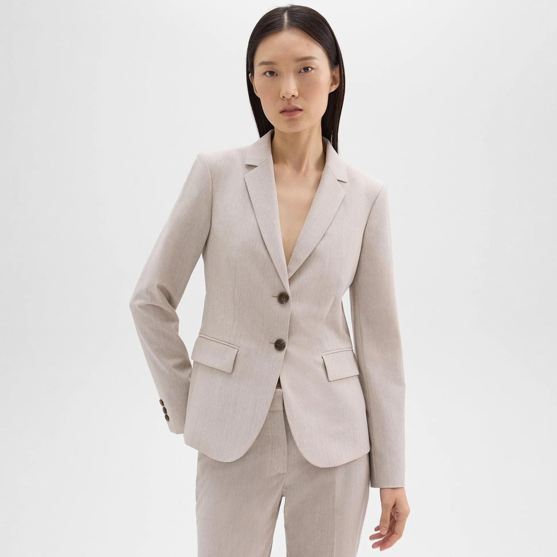 Theory Carissa Blazer In Good Wool-Women Suits|Blazers + Jackets