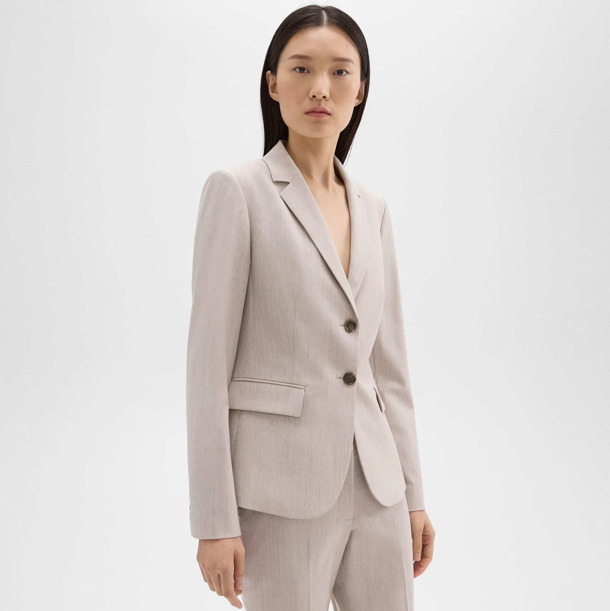 Theory Carissa Blazer In Good Wool-Women Suits|Blazers + Jackets