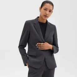 Theory Carissa Blazer In Good Wool-Women Suits|Blazers + Jackets