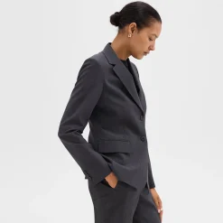 Theory Carissa Blazer In Good Wool-Women Suits|Blazers + Jackets