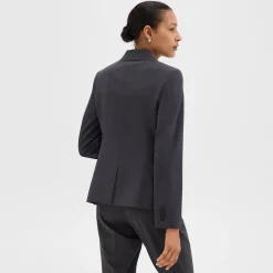 Theory Carissa Blazer In Good Wool-Women Suits|Blazers + Jackets