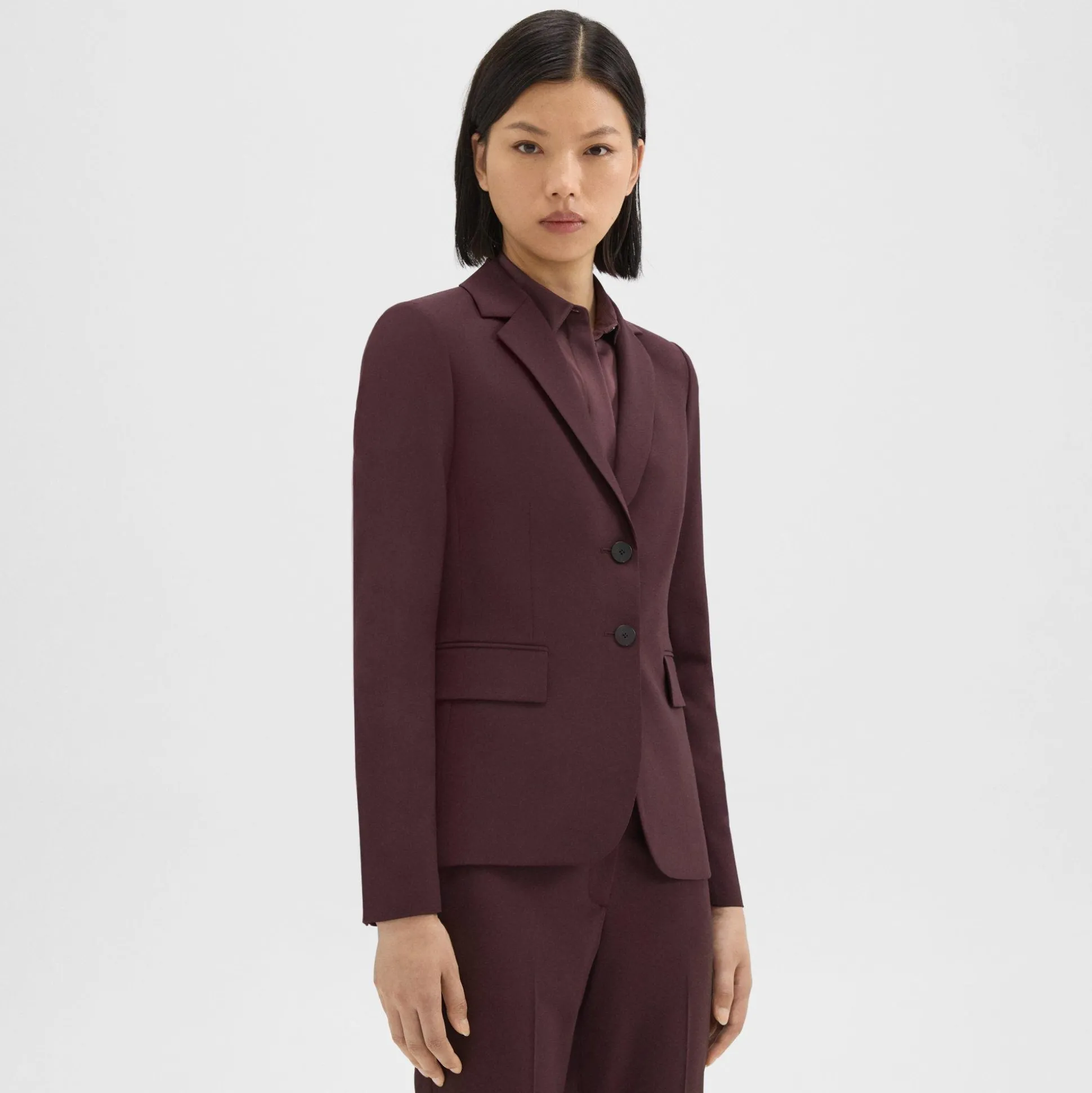 Theory Carissa Blazer In Good Wool-Women Suits|Blazers + Jackets