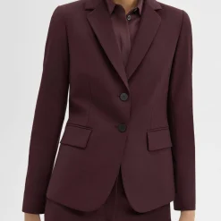 Theory Carissa Blazer In Good Wool-Women Suits|Blazers + Jackets