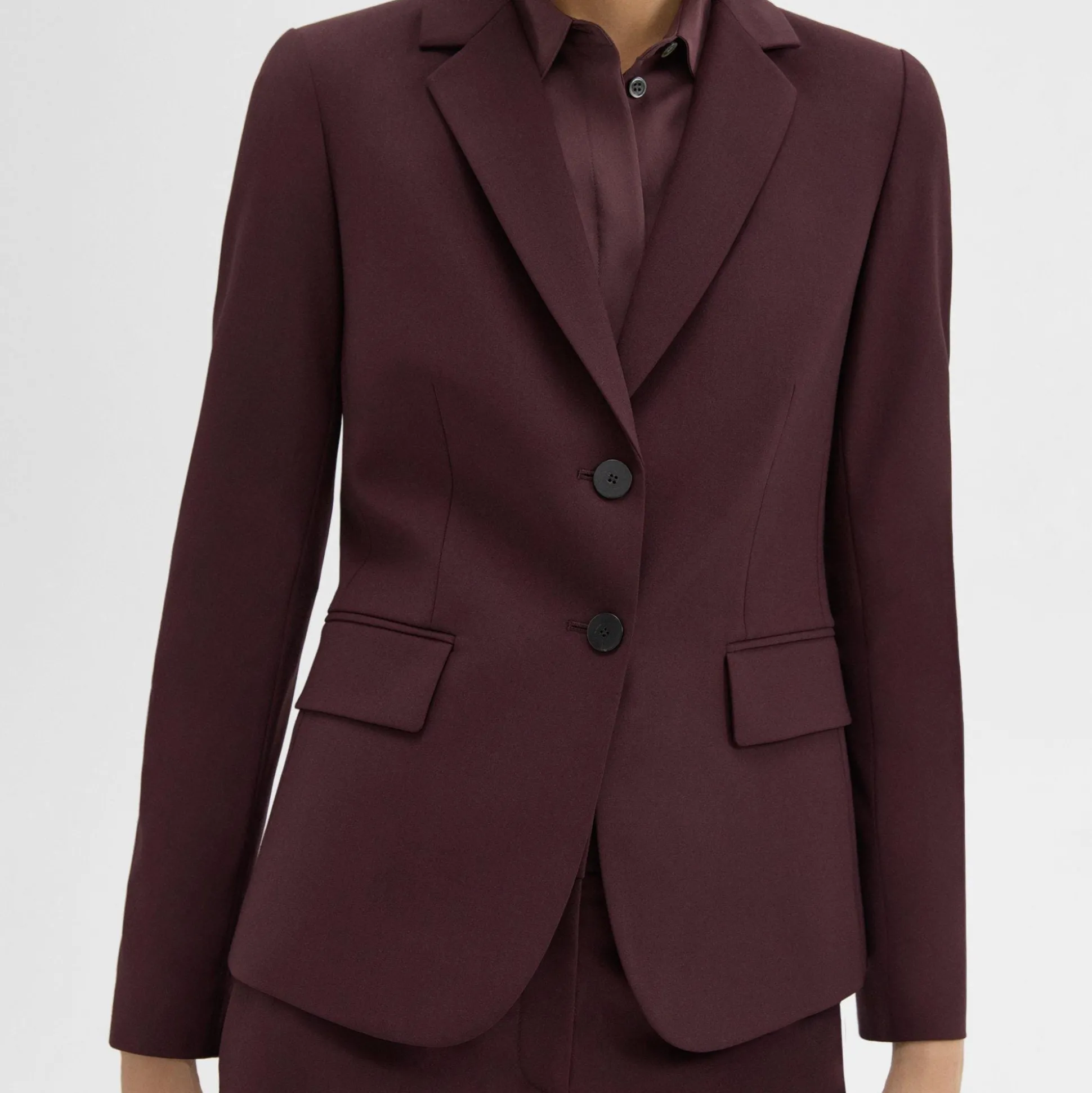 Theory Carissa Blazer In Good Wool-Women Suits|Blazers + Jackets