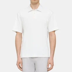 Theory Carlom Combo Polo In Cotton Jersey-Men T-shirts + Polos