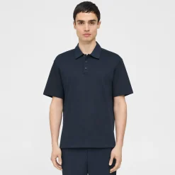 Theory Carlom Combo Polo In Cotton Jersey-Men T-shirts + Polos