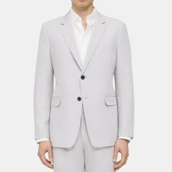 Theory Chambers Blazer In Galena Linen-Men Suits|Blazers + Jackets
