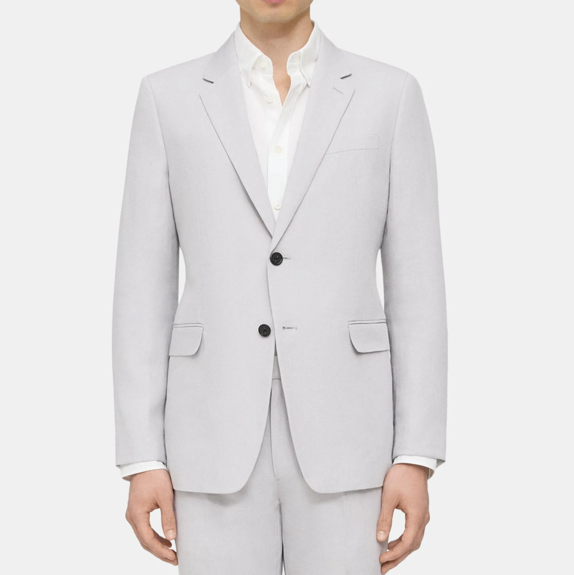 Theory Chambers Blazer In Galena Linen-Men Suits|Blazers + Jackets