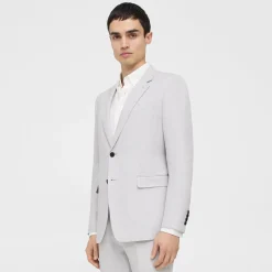 Theory Chambers Blazer In Galena Linen-Men Suits|Blazers + Jackets