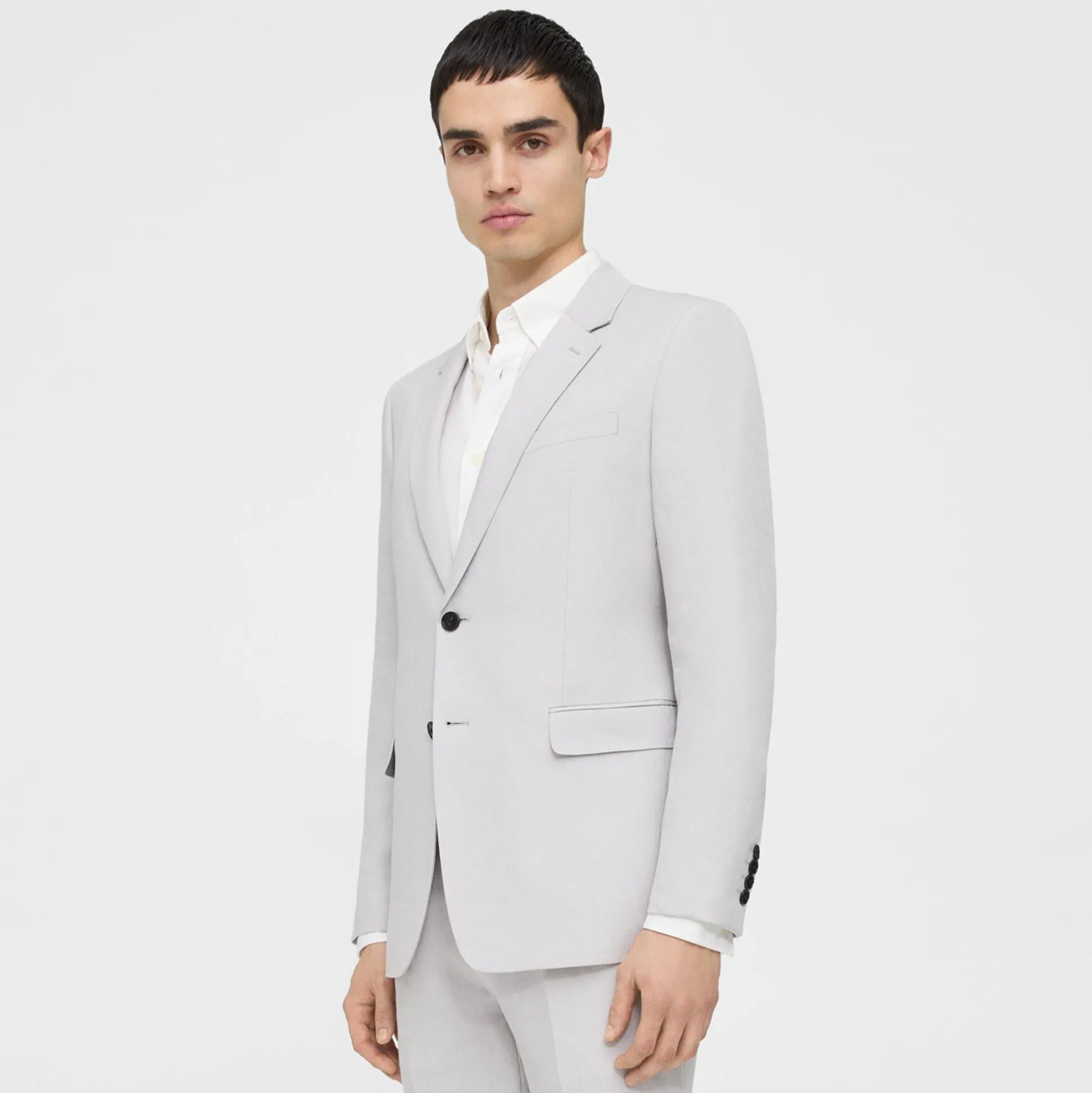 Theory Chambers Blazer In Galena Linen-Men Suits|Blazers + Jackets