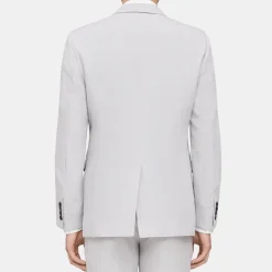 Theory Chambers Blazer In Galena Linen-Men Suits|Blazers + Jackets