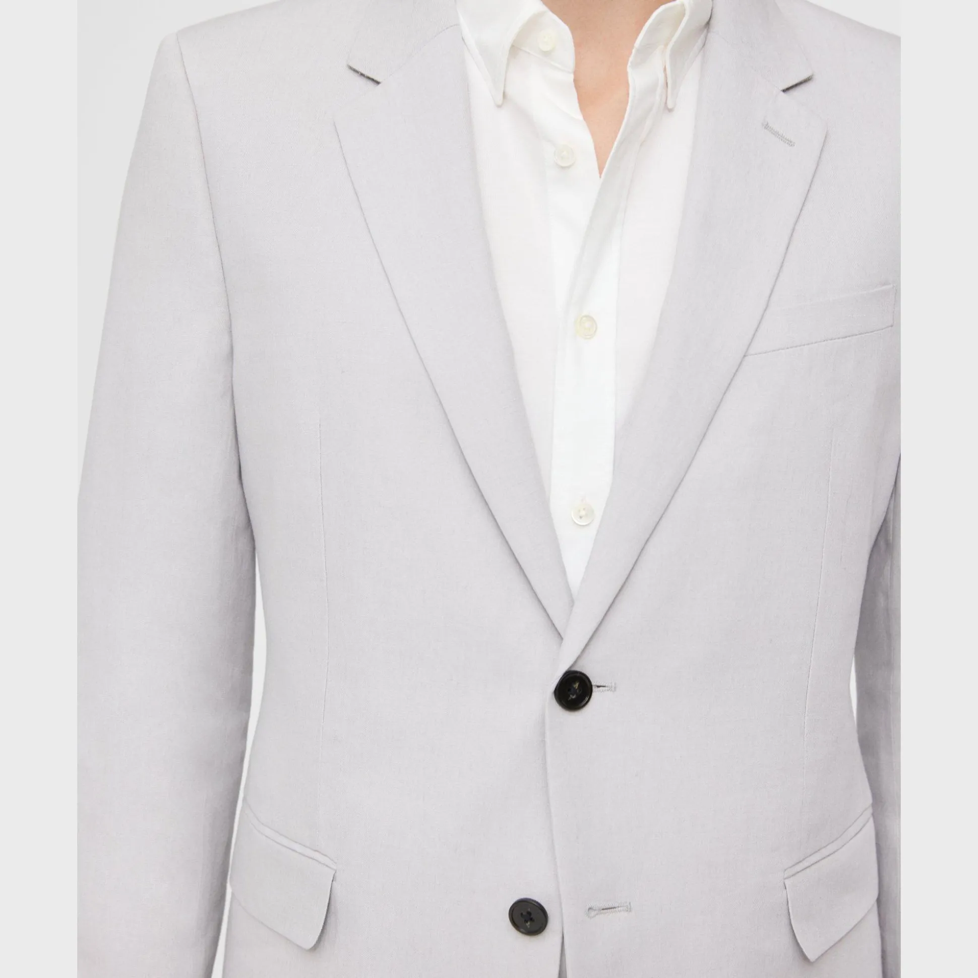 Theory Chambers Blazer In Galena Linen-Men Suits|Blazers + Jackets