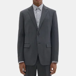 Theory Chambers Blazer In Herringbone Stretch Wool-Men Suits|Blazers + Jackets