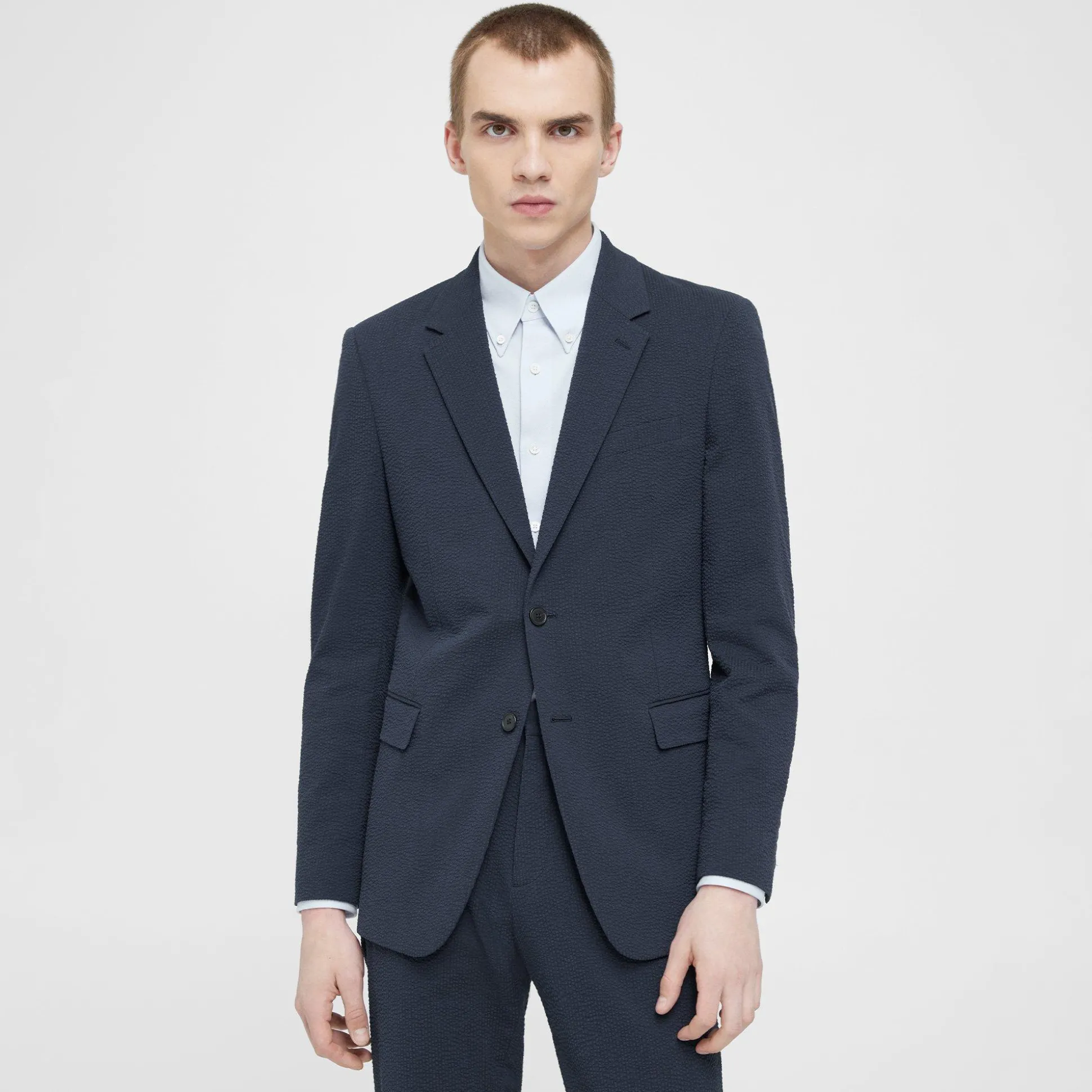 Theory Chambers Blazer In Seersucker-Men Suits|Blazers + Jackets