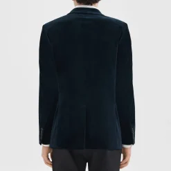 Theory Chambers Blazer In Stretch Velvet-Men Suits|Blazers + Jackets