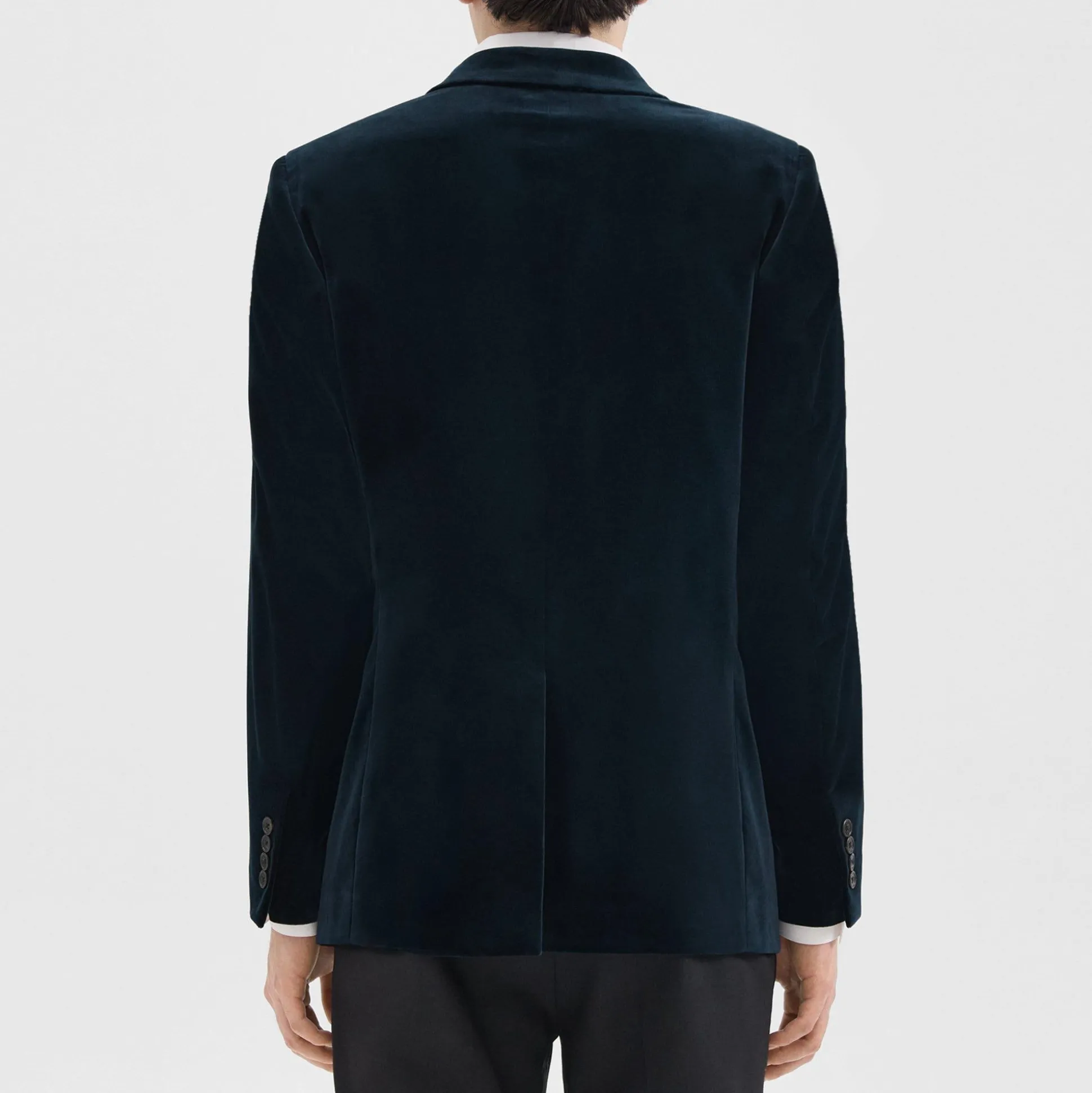 Theory Chambers Blazer In Stretch Velvet-Men Suits|Blazers + Jackets