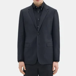 Theory Chambers Blazer In Wool Flannel-Men Suits|Blazers + Jackets