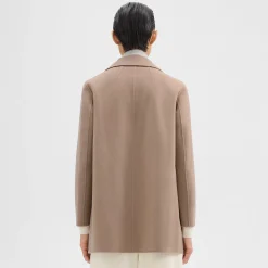 Theory Clairene Jacket In Double-Face Wool-Cashmere-Women Outerwear