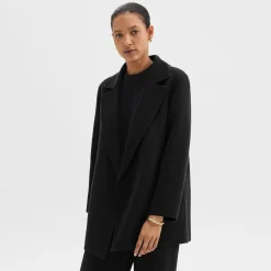 Theory Clairene Jacket In Double-Face Wool-Cashmere-Women Outerwear