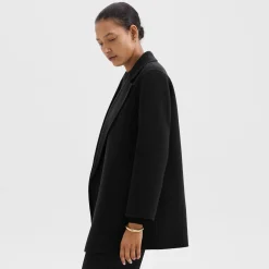 Theory Clairene Jacket In Double-Face Wool-Cashmere-Women Outerwear
