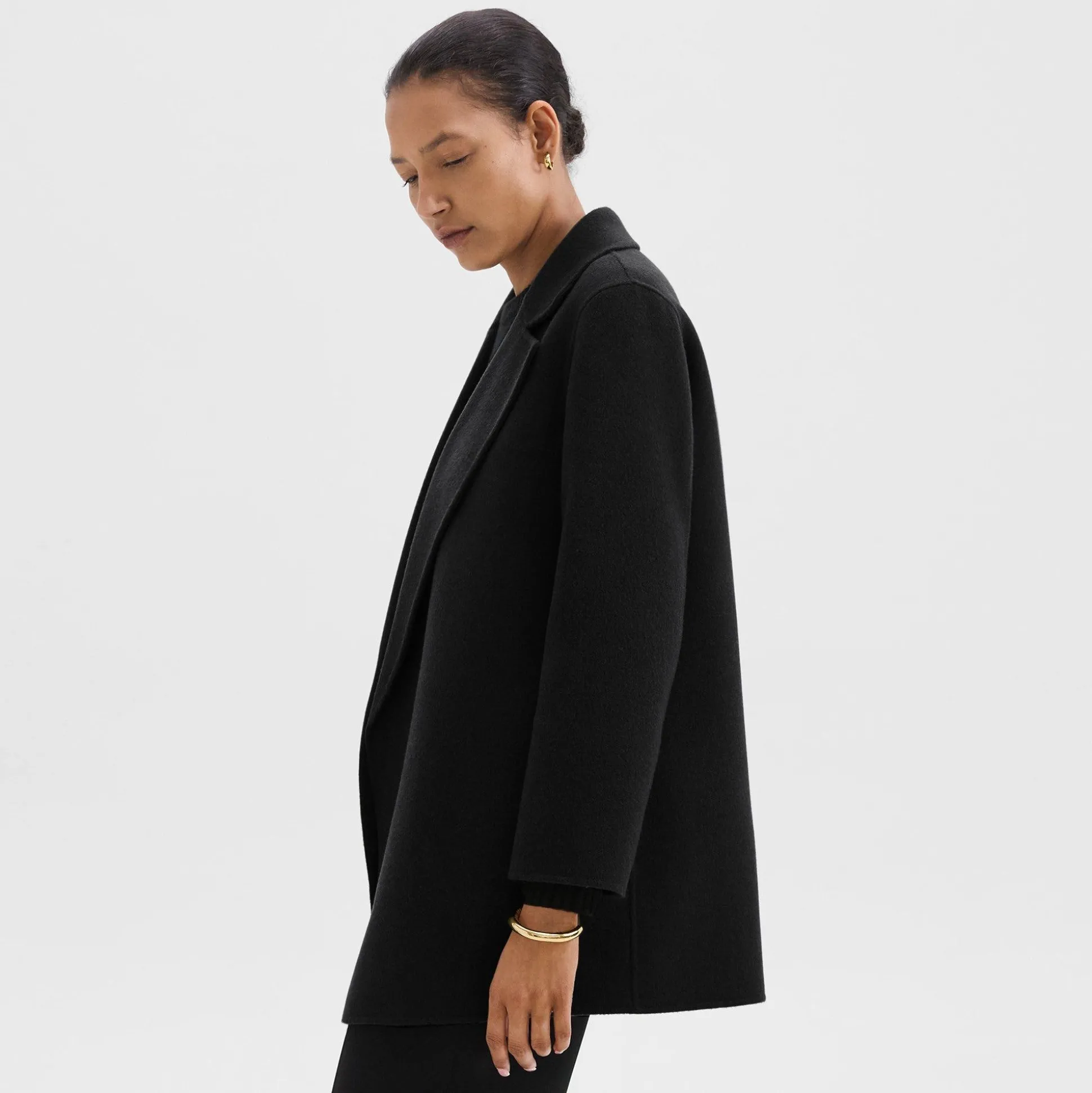 Theory Clairene Jacket In Double-Face Wool-Cashmere-Women Outerwear