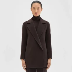 Theory Clairene Jacket In Double-Face Wool-Cashmere-Women Outerwear