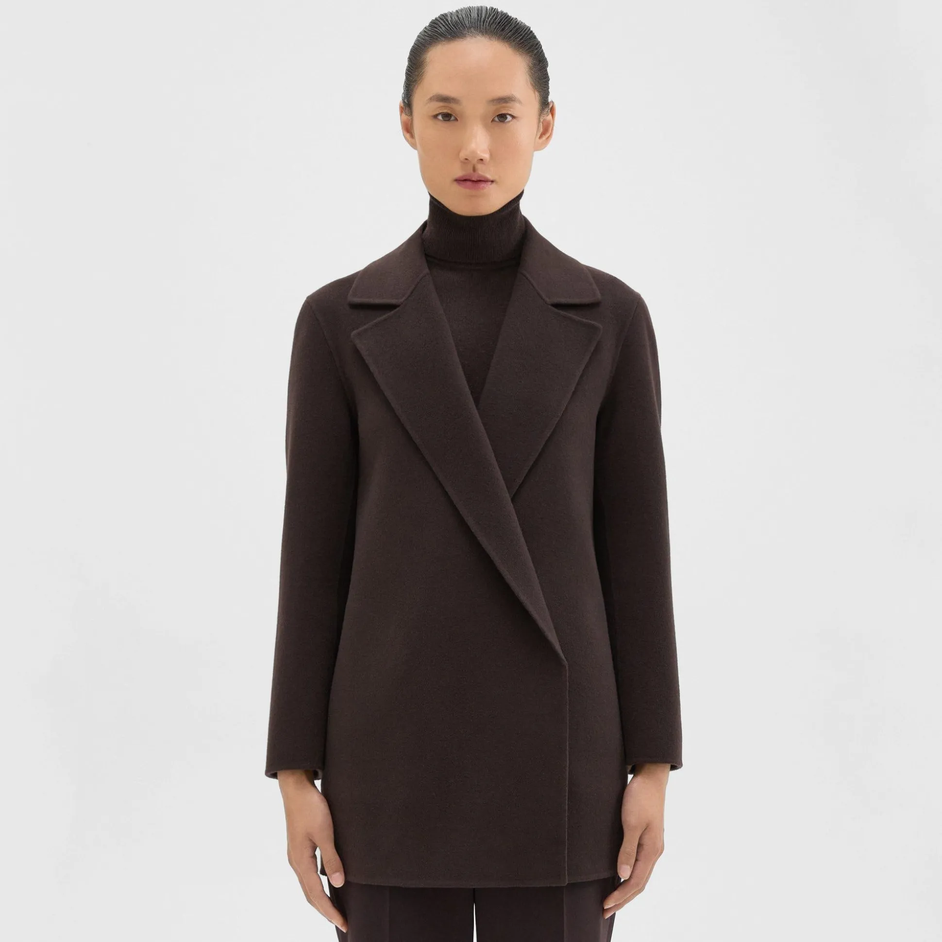 Theory Clairene Jacket In Double-Face Wool-Cashmere-Women Outerwear
