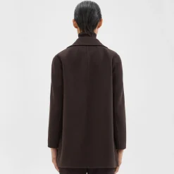 Theory Clairene Jacket In Double-Face Wool-Cashmere-Women Outerwear