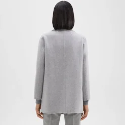 Theory Clairene Jacket In Double-Face Wool-Cashmere-Women Outerwear