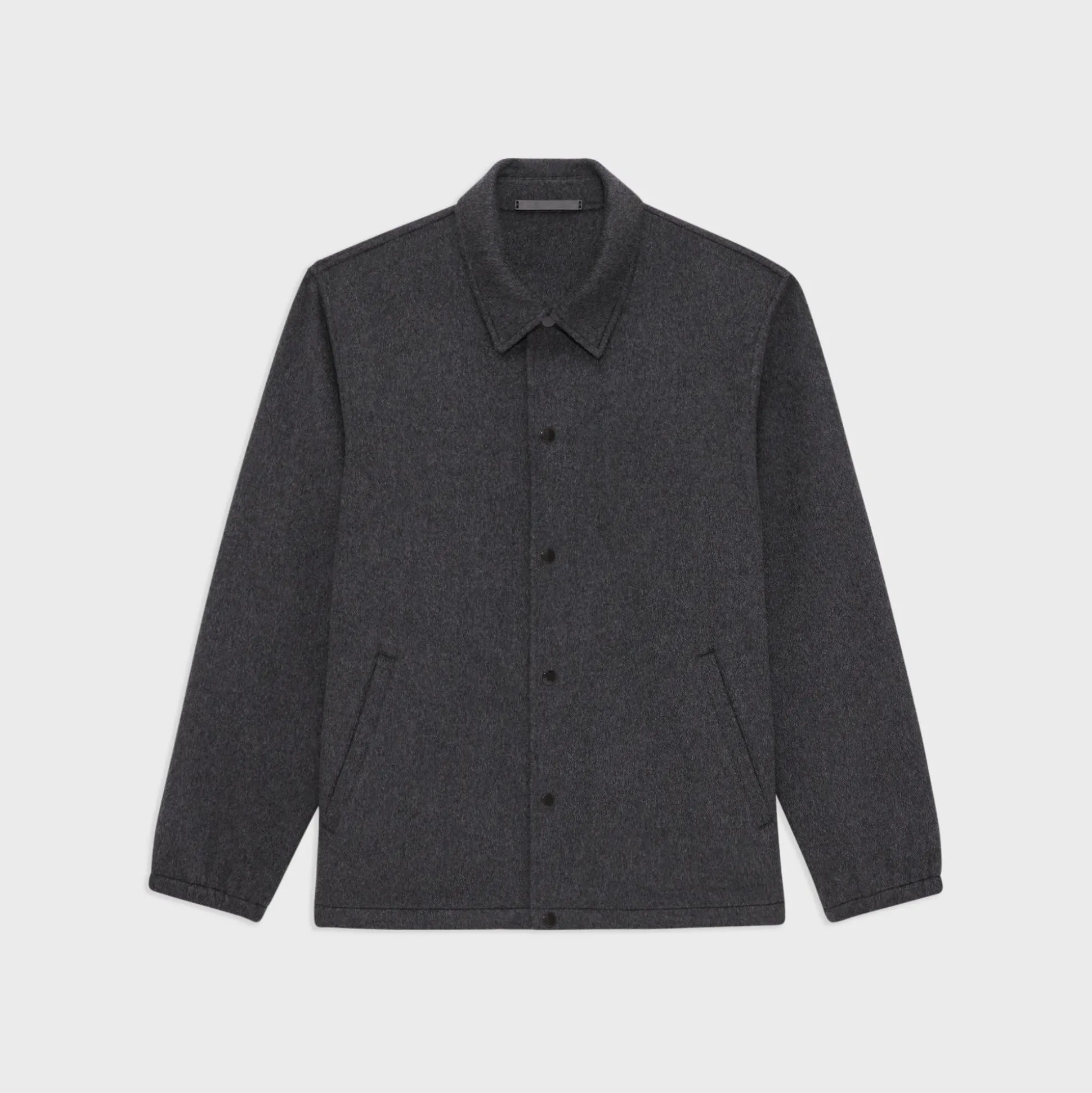 Theory Classic Coaches Jacket In Double-Face Wool-Cashmere-Men Outerwear