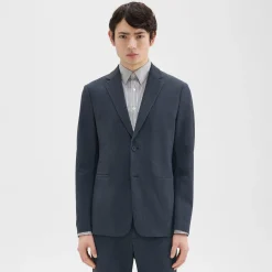 Theory Clinton Blazer In Herringbone Precision Ponte-Men Suits|Blazers + Jackets