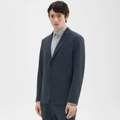 Theory Clinton Blazer In Herringbone Precision Ponte-Men Suits|Blazers + Jackets