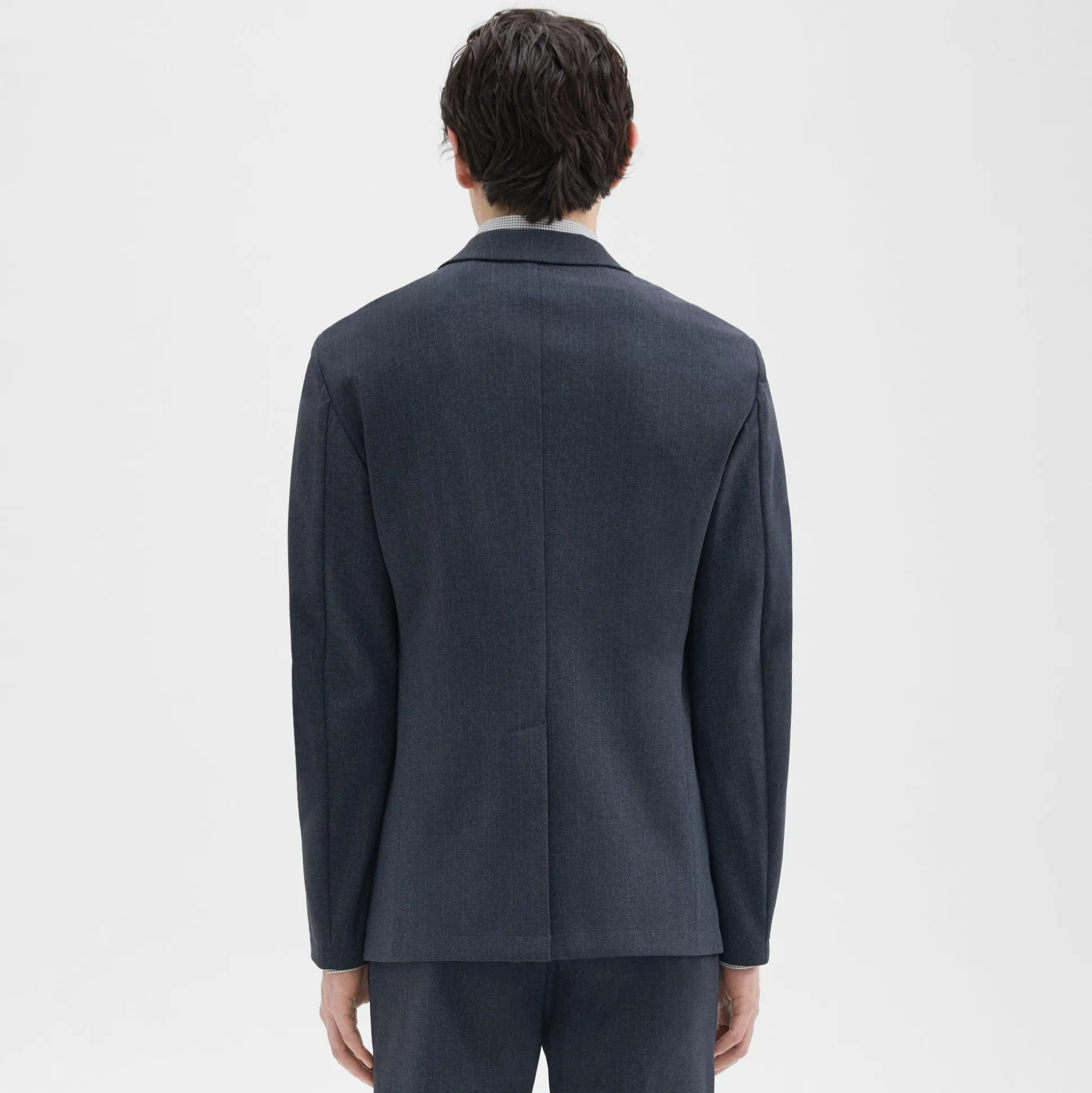 Theory Clinton Blazer In Herringbone Precision Ponte-Men Suits|Blazers + Jackets