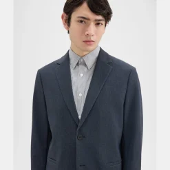 Theory Clinton Blazer In Herringbone Precision Ponte-Men Suits|Blazers + Jackets