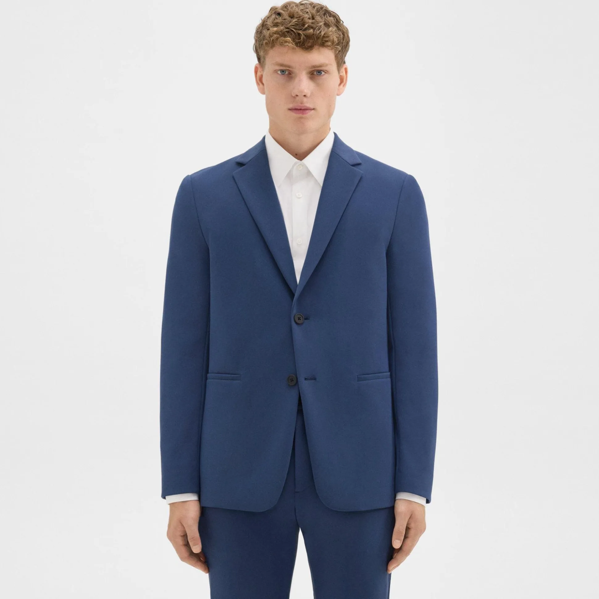 Theory Clinton Blazer In Precision Ponte-Men Blazers + Jackets|Suits