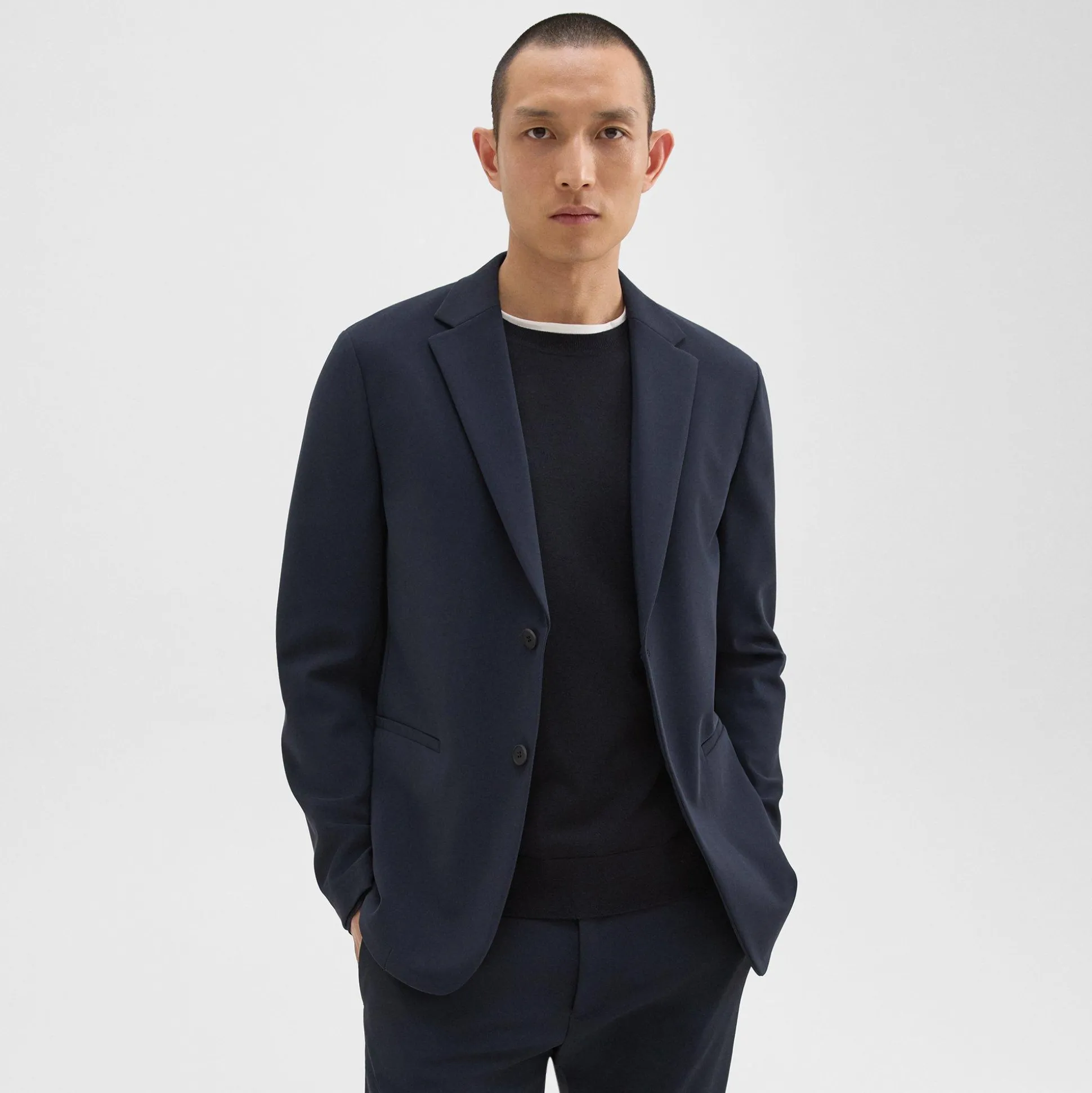Theory Clinton Blazer In Precision Ponte-Men Suits|Blazers + Jackets