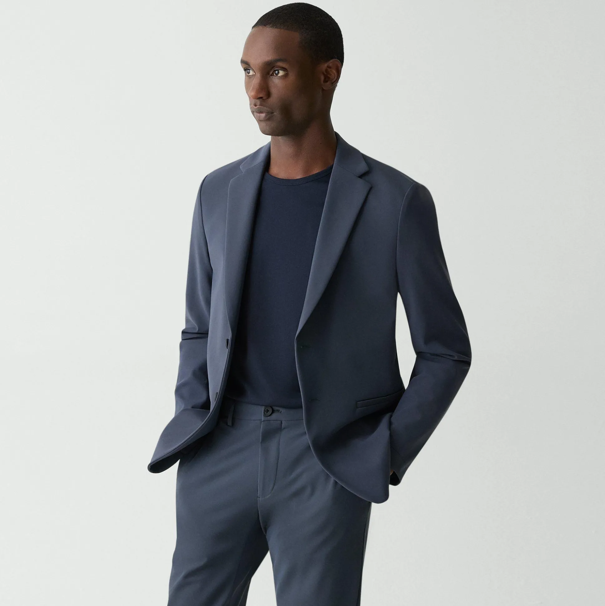 Theory Clinton Blazer In Precision Ponte-Men Suits|Blazers + Jackets