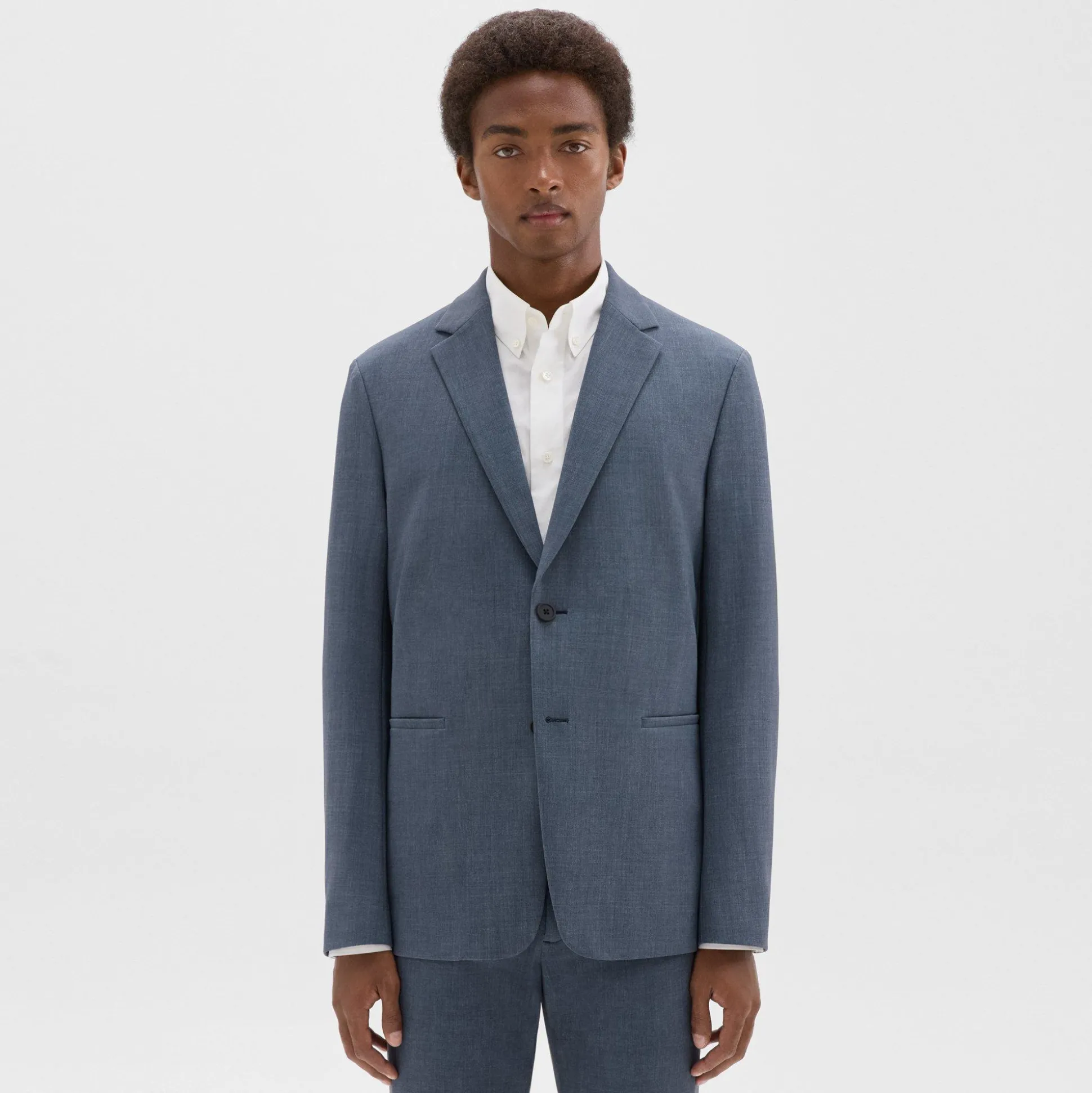 Theory Clinton Blazer In Printed Precision Ponte-Men Suits|Blazers + Jackets