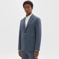 Theory Clinton Blazer In Printed Precision Ponte-Men Suits|Blazers + Jackets