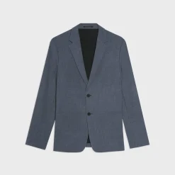 Theory Clinton Blazer In Printed Precision Ponte-Men Suits|Blazers + Jackets