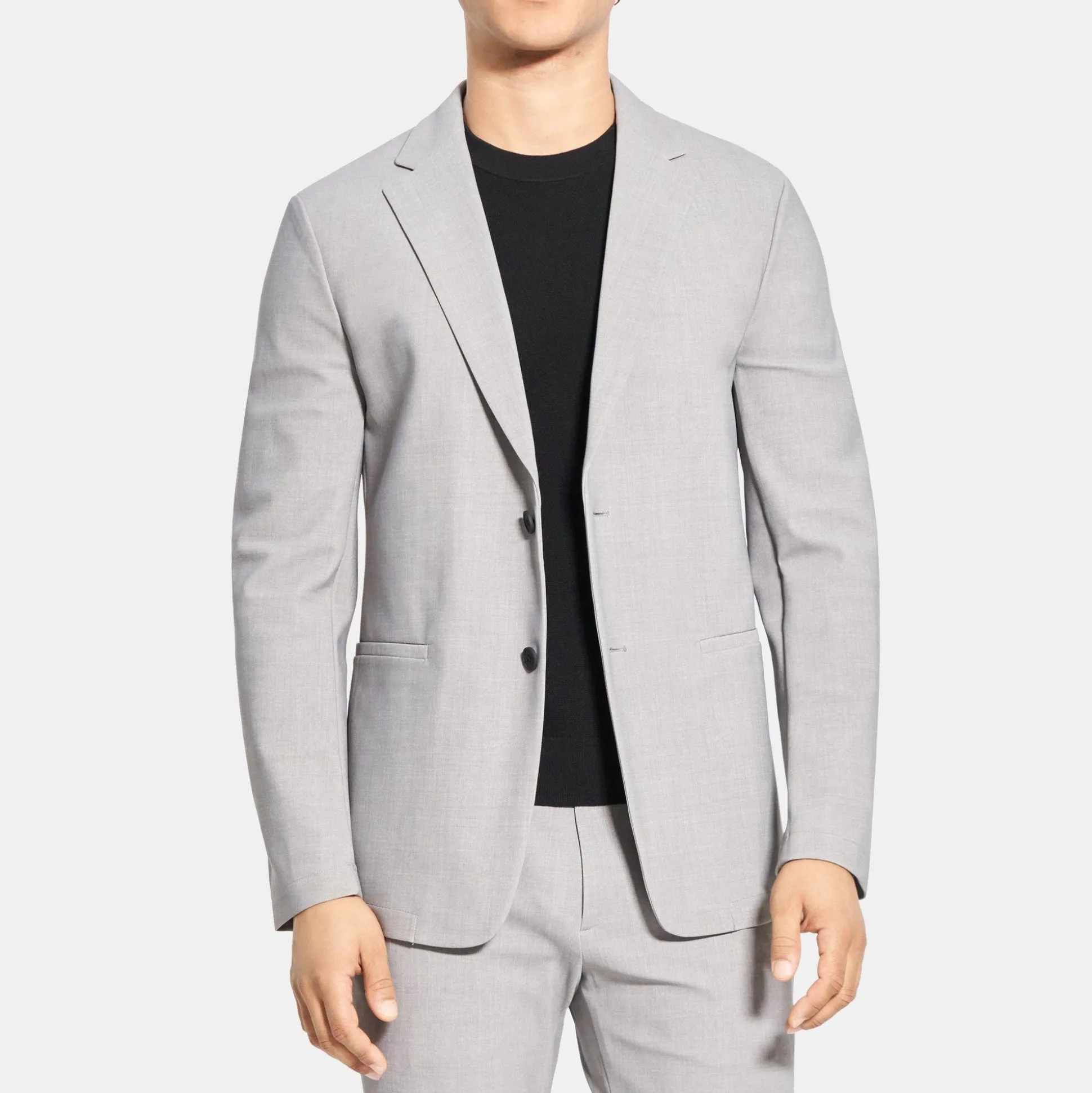 Theory Clinton Blazer In Printed Precision Ponte-Men Suits|Blazers + Jackets
