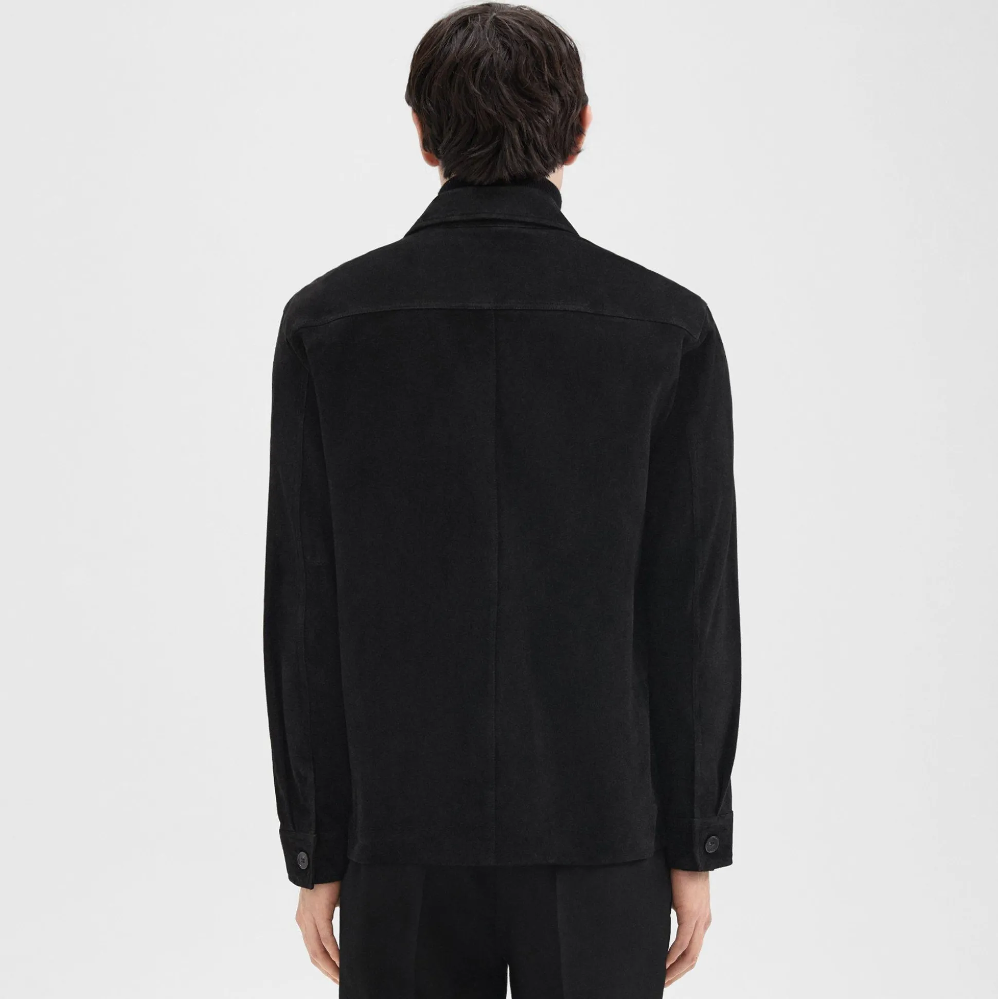 Theory Closson Military Jacket In Suede-Men Outerwear