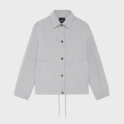 Theory Coaches Jacket In Double-Face Wool-Cashmere-Women Outerwear